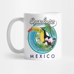 Baja California Sur mexico retro logo Mug